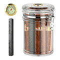 Humidor na cygara z akrylu z higrometrem 823004