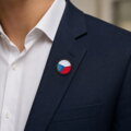 Broszka Czeska flaga 32119