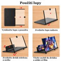 Składana lupa 3D do ekranu telefonu 10"