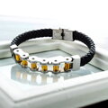 Skórzana bransoleta Chain 30294-23