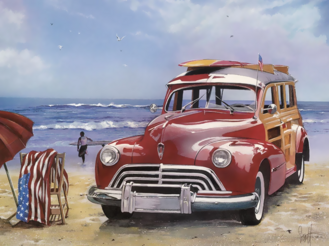 Malowanie po numerach Car on the beach M3687YT