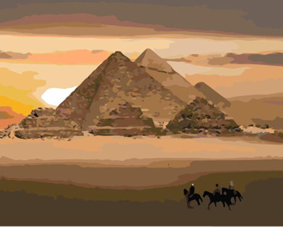 Malowanie po numerach Piramidy M1361