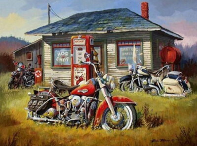 Malowanie po numerach Harley Davidson M992572