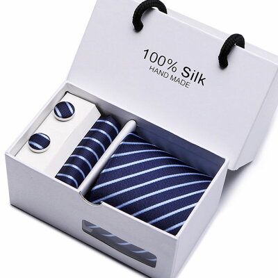 Krawat, spinki do mankietów i chusteczka 7081-18