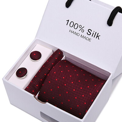 Krawat, spinki do mankietów i chusteczka 7081-50