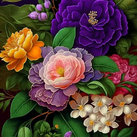 Malowanie po numerach Kwiaty M38896