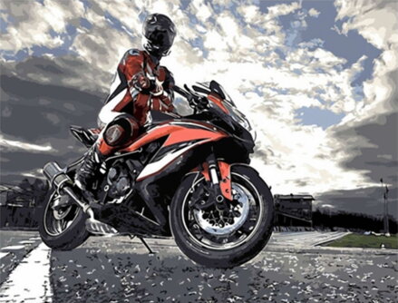 Malowanie po numerach Biker M99883