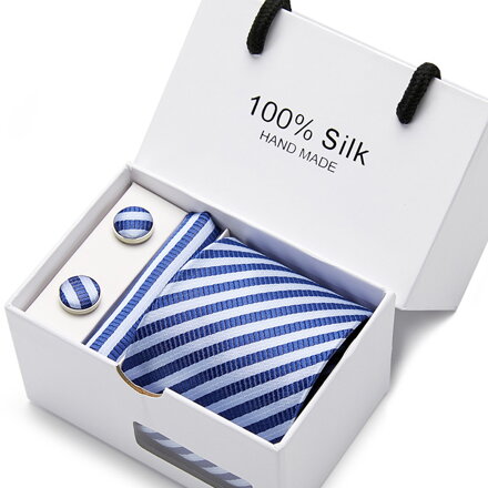 Krawat, spinki do mankietów i chusteczka 7081-55