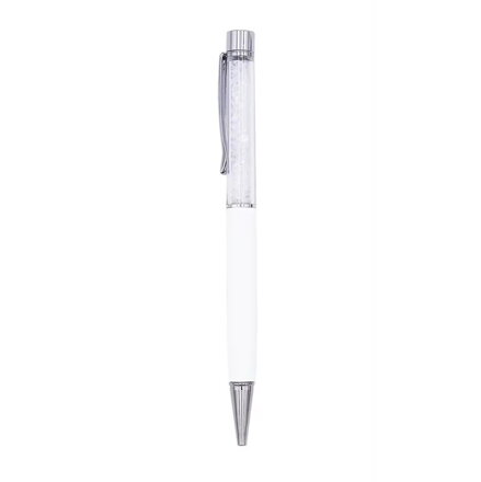 Długopis z białymi kryształkami 700-11
