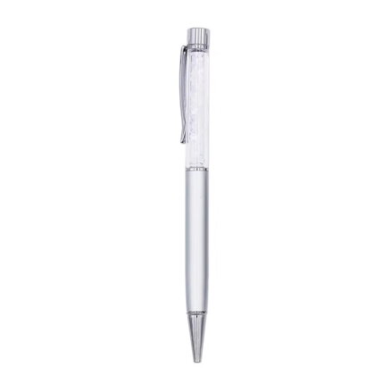 Długopis z białymi kryształkami 700-23