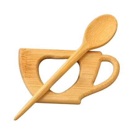 Drewniana broszką Kubek 3902