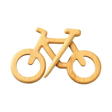 Drewniana broszka Rower 3905
