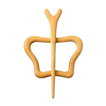 Drewniana broszka Motyl 3912