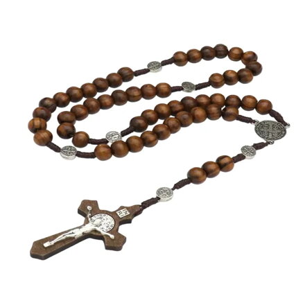 Różaniec drewniany Brown 30804-12