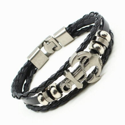 Skórzana bransoletka Anchor 3011