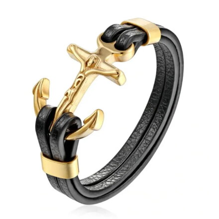 Skórzana bransoletka Anchor 3529