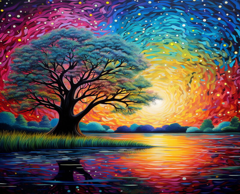 Diamentowa mozaika Krajobraz D4939