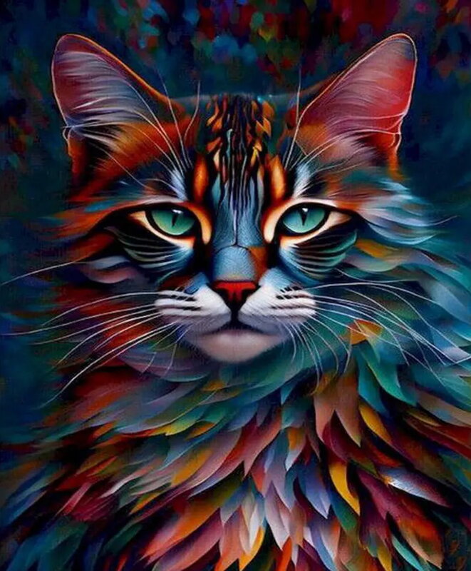 Malowanie po numerach Kot M38935