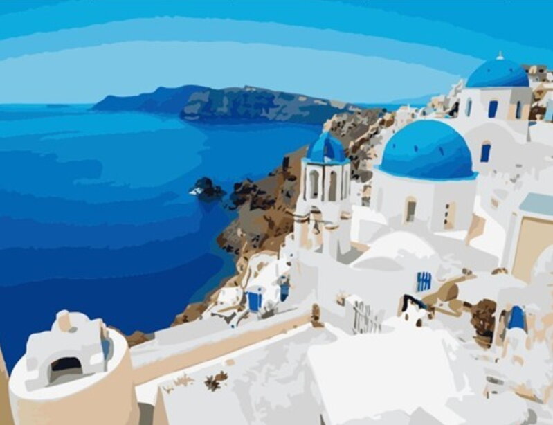Malowanie po numerach Grecja Morze Egejskie M992013
