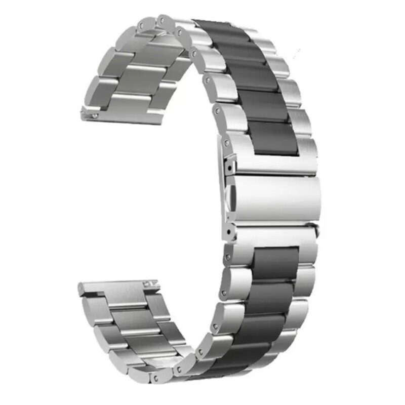 Pasek do zegarka 3304 srebrno-czarny